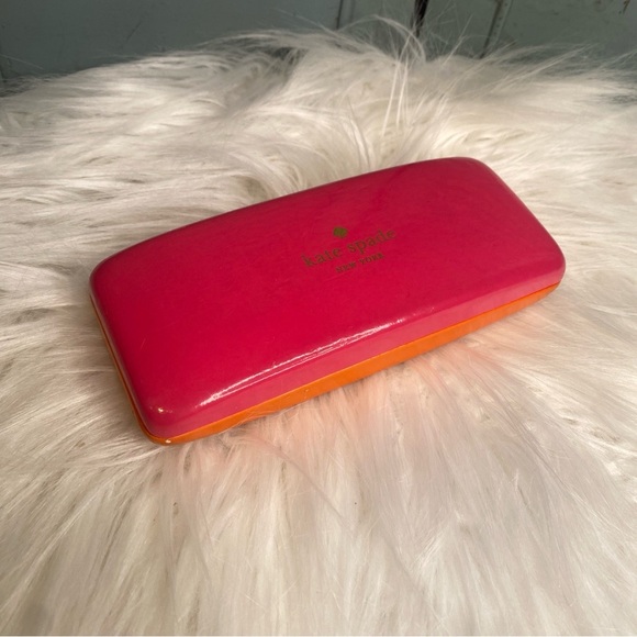 Kate Spade New York Pink & Orange Eyeglasses Sunglasses Hard Case - Picture 3 of 7